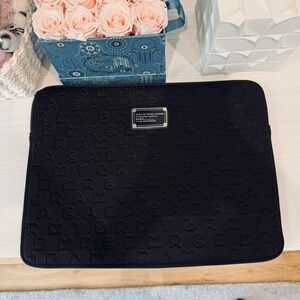 Marc Jacobs Neoprene Black 16” Laptop Sleeve, like new